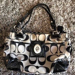 COACH signature purse